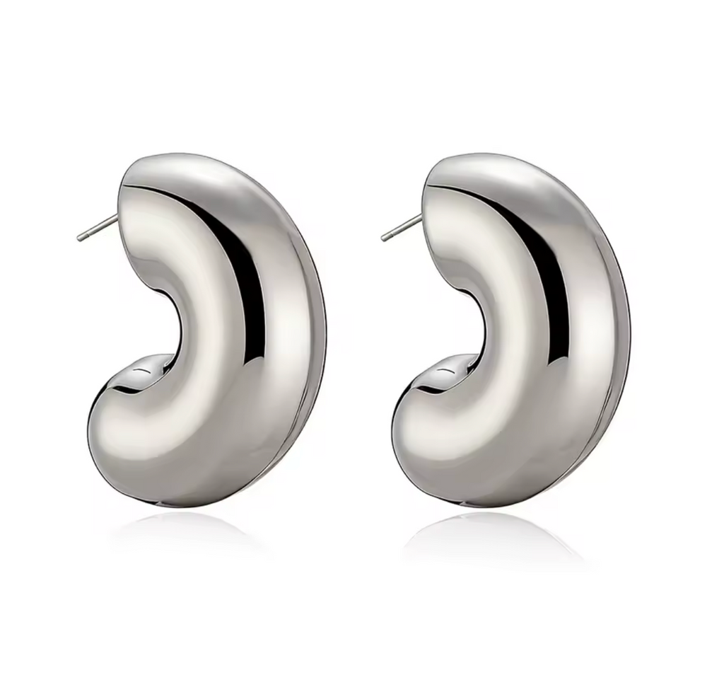 Luxury Chunky Water Drop Stud Earrings