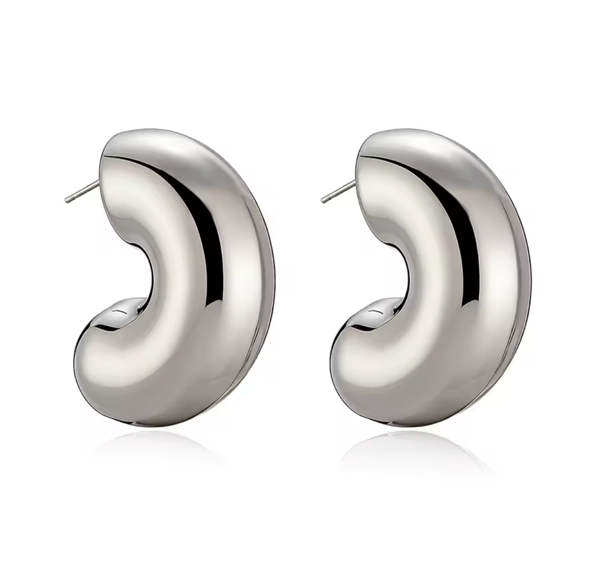 Luxury Chunky Water Drop Stud Earrings