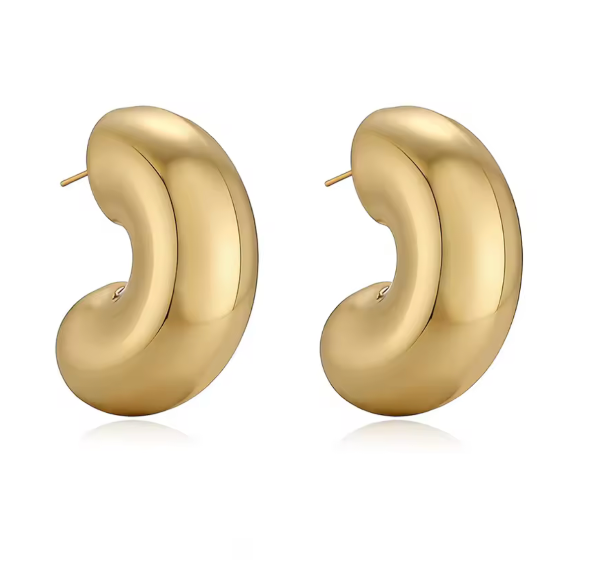 Luxury Chunky Water Drop Stud Earrings