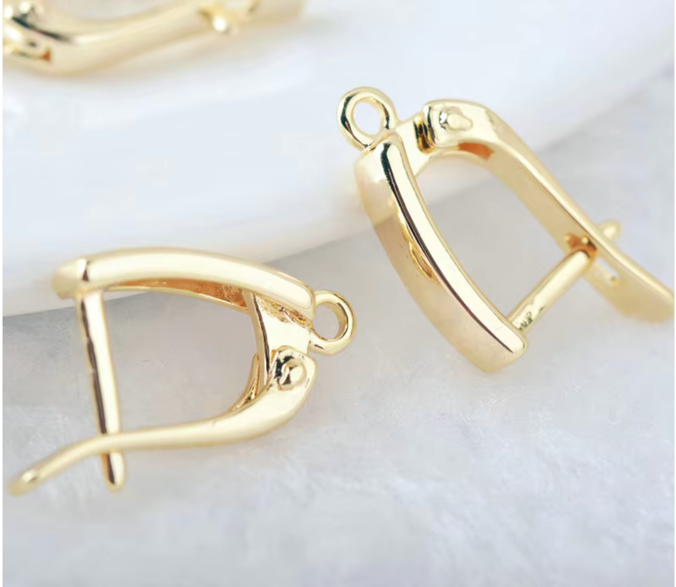 5A Zircon Square Hoop Earrings for Women