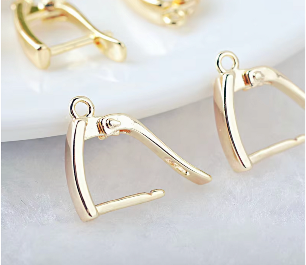 5A Zircon Square Hoop Earrings for Women