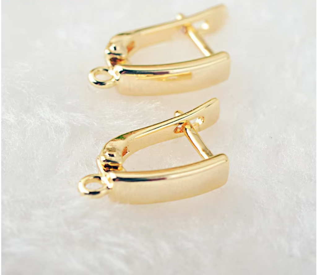 5A Zircon Square Hoop Earrings for Women