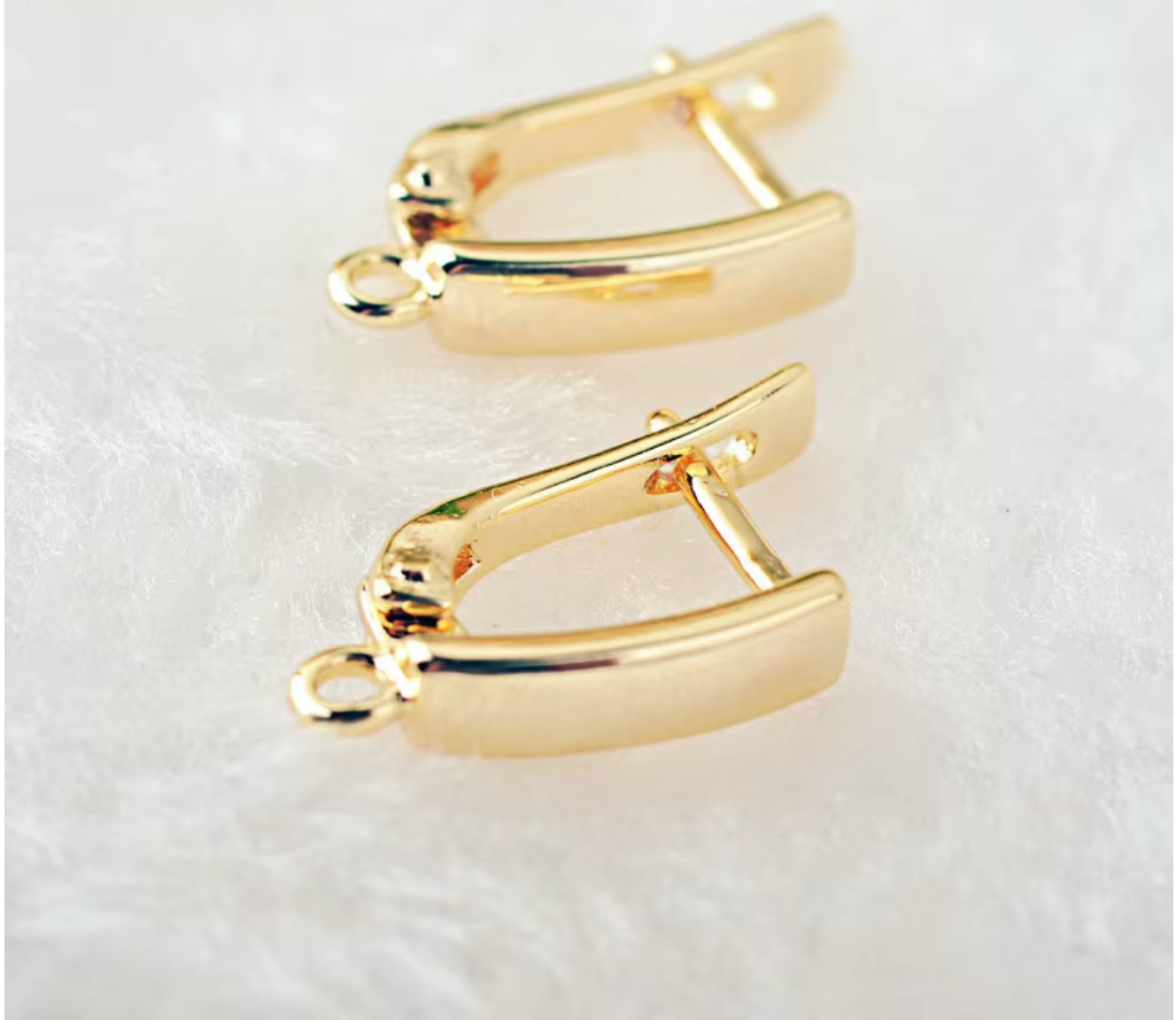 5A Zircon Square Hoop Earrings for Women