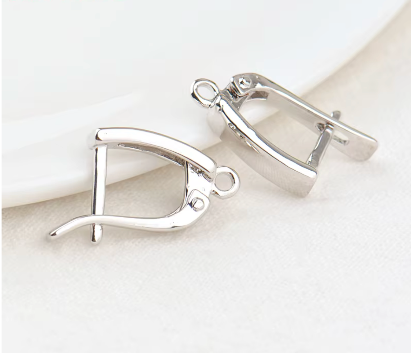 5A Zircon Square Hoop Earrings for Women