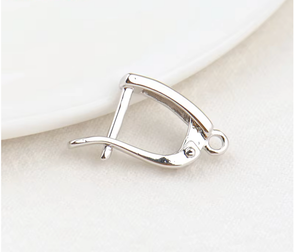 5A Zircon Square Hoop Earrings for Women