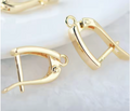 5A Zircon Square Hoop Earrings for Women