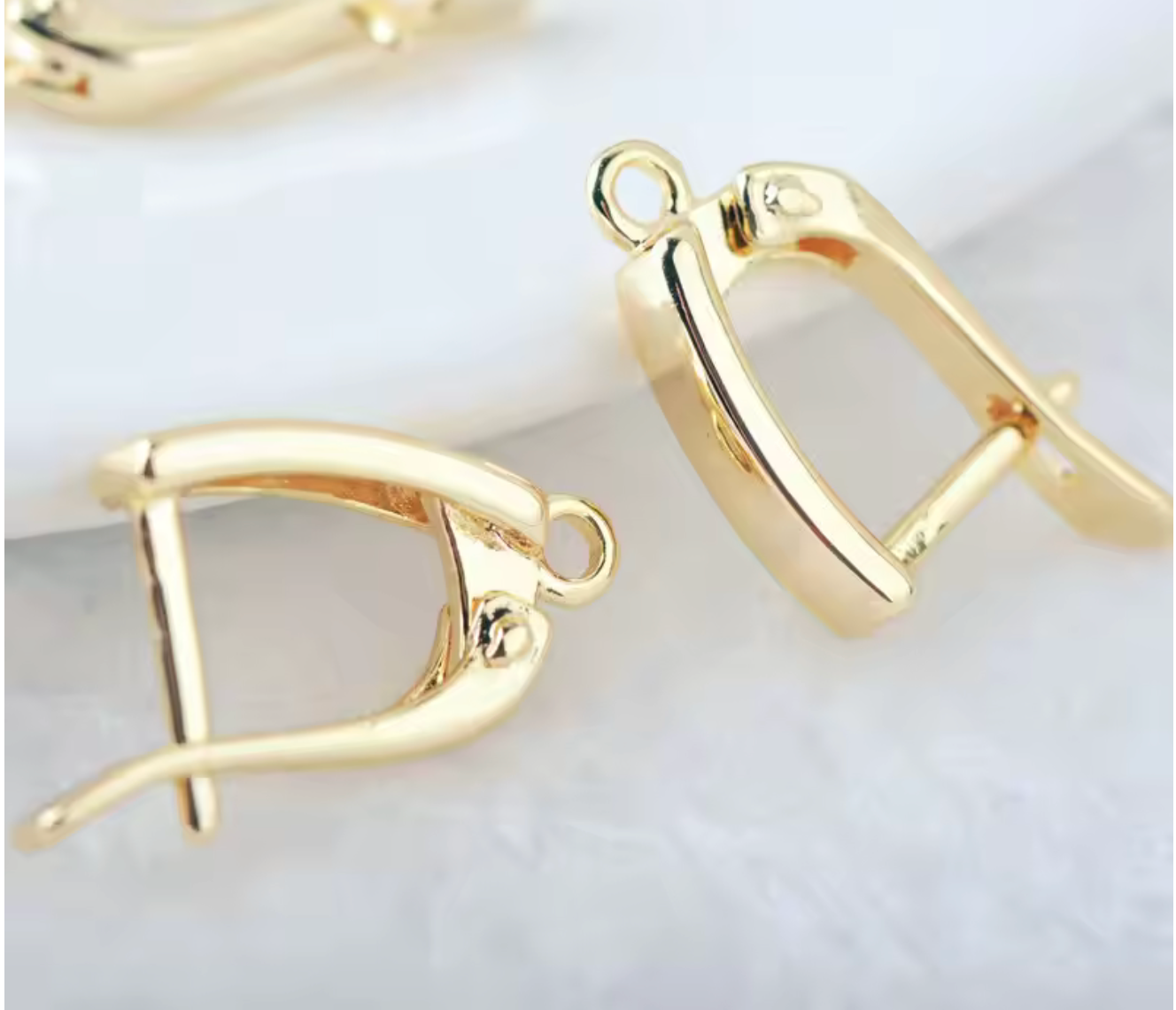 5A Zircon Square Hoop Earrings for Women