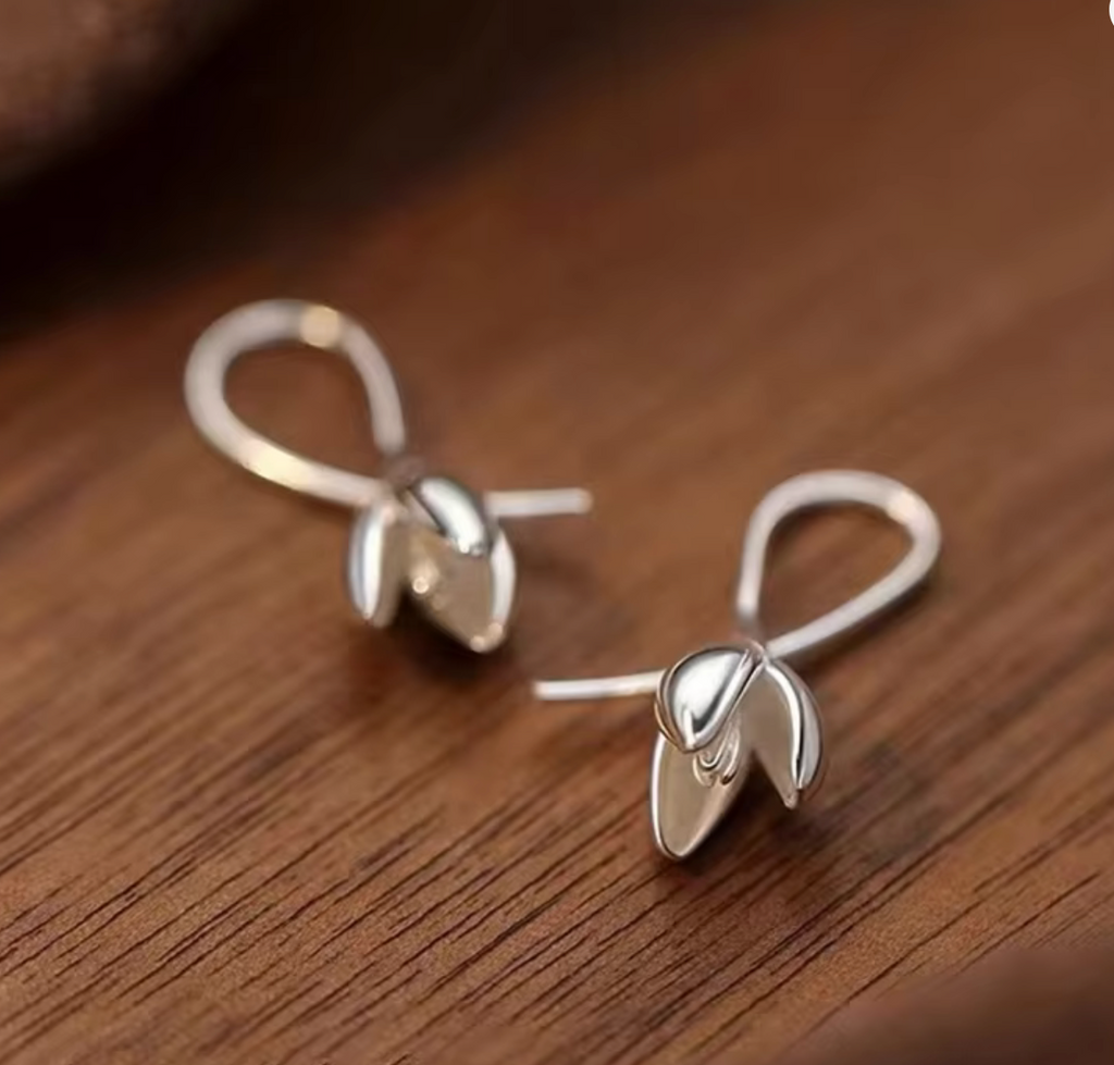 925 Sterling Silver Flower Stud Earrings